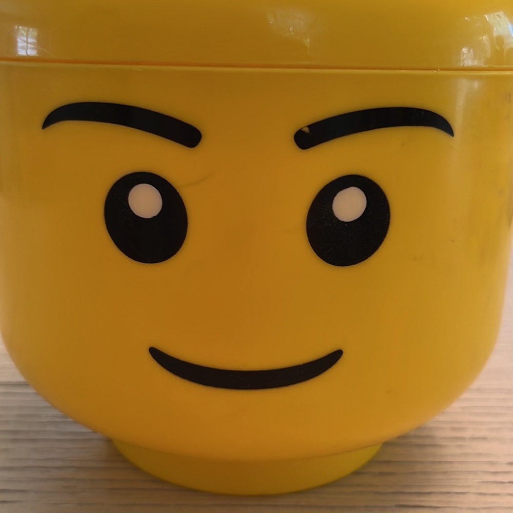 Lego small yellow storage bin